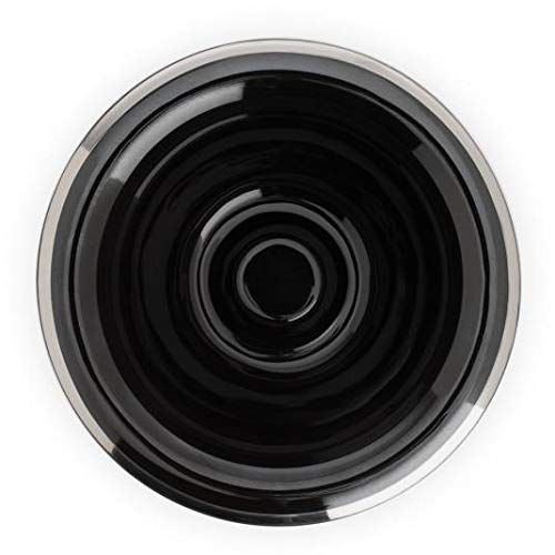 MHLE Black Porcelain Shaving Dish Bowl for Classic Wet Shaving