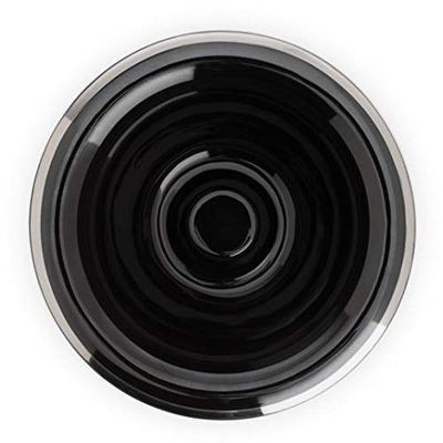 MHLE Black Porcelain Shaving Dish Bowl for Classic Wet Shaving