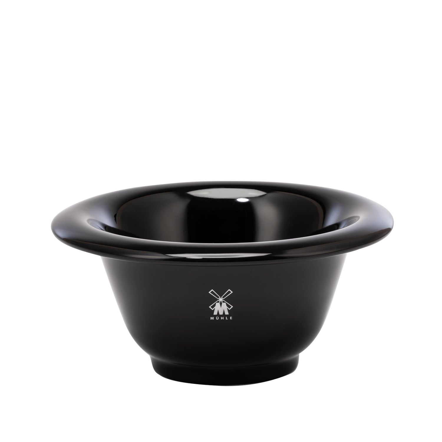 MHLE Black Porcelain Shaving Dish Bowl for Classic Wet Shaving