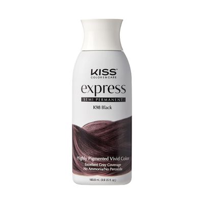 Kiss: Express Semi Permanent Hair Color - Black K98-Black