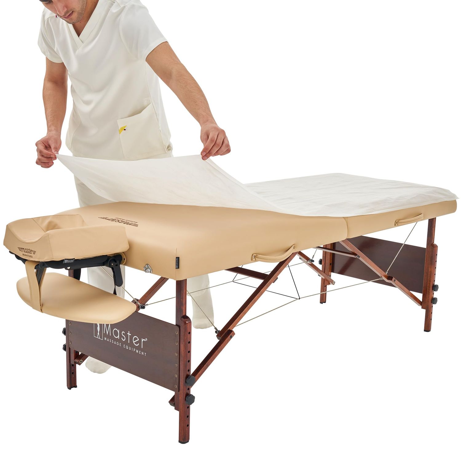 Master Massage Tables Poly-Backing Disposable Table Sheet Cover(Pack of 10) for Massage/Treatment Table