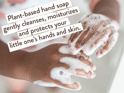 Babo Botanicals Sensitive Baby Fragrance-Free Foaming Hand Soap - Self-foaming - Manuka Oil, Shea Butter &amp; Aloe Vera - For Babies, Kids and Adults with Sensitive Skin - Vegan