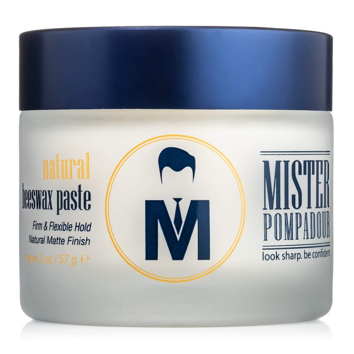 Mister Pompadour Natural Beeswax Paste | Matte Hair Product for Men &amp; Women | HIgh Hold &amp; No Shine | Water Based - Easy To Wash | 2oz