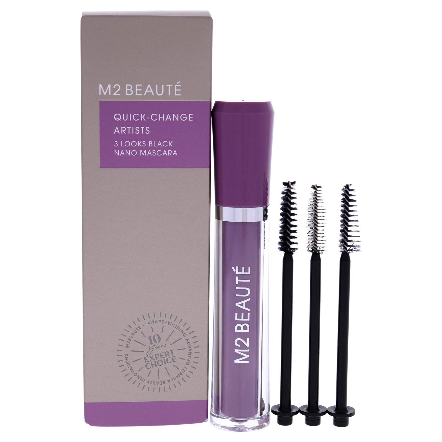 M2 BEAUT M2 Beaute 3 Looks Black Nano Mascara 0.2 oz