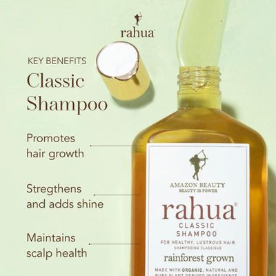 Rahua Classic Hair Shampoo, 9.3 Fl Oz, Organic, Sulfate-Free, Plant-Based, Woodsy &amp; Earthy, with Palo Santo Oil for Scalp Care &amp; Silky Hair