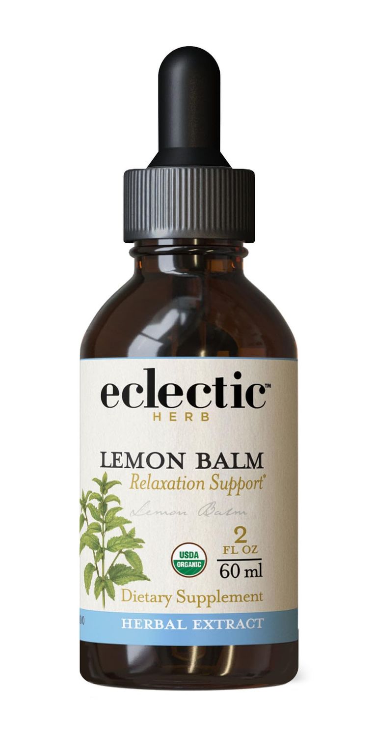 Eclectic Herb Organic Lemon Balm Extract - 2 oz - Non-GMO, Gluten-Free, Soy-Free, Dairy-Free - Pure Herbal Extract for Calming and Relaxation