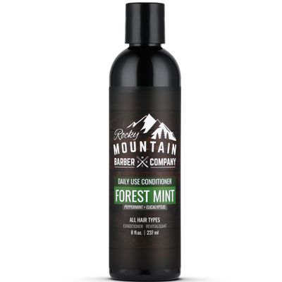 Rocky Mountain Barber Company Men&#39;s Conditioner - Tea Tree Oil, Peppermint &amp; Eucalyptus for All Hair Types - 8oz