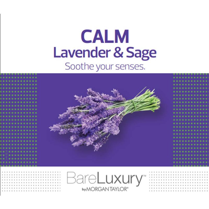 Morgan Taylor Nail Lacquer BareLuxury, Spa Gifts, Foot Massage, Self Care Gifts, Relaxtion Gifts (Calm Lavender &amp; Sage Soak, 8 Oz)