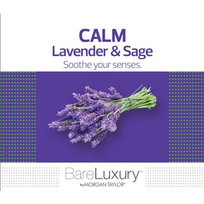 Morgan Taylor Nail Lacquer BareLuxury, Spa Gifts, Foot Massage, Self Care Gifts, Relaxtion Gifts (Calm Lavender &amp; Sage Soak, 8 Oz)