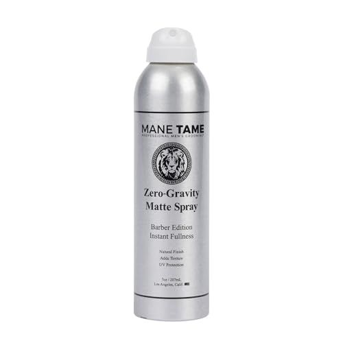 MANE TAME Zero-Gravity 7oz Matte Finish Spray - Adds Instant Fullness, Volume, Texture, and UV Protection for Thicker, Styled Hair