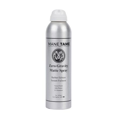MANE TAME Zero-Gravity 7oz Matte Finish Spray - Adds Instant Fullness, Volume, Texture, and UV Protection for Thicker, Styled Hair