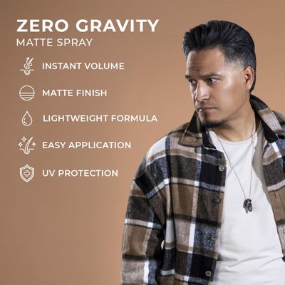 MANE TAME Zero-Gravity 7oz Matte Finish Spray - Adds Instant Fullness, Volume, Texture, and UV Protection for Thicker, Styled Hair