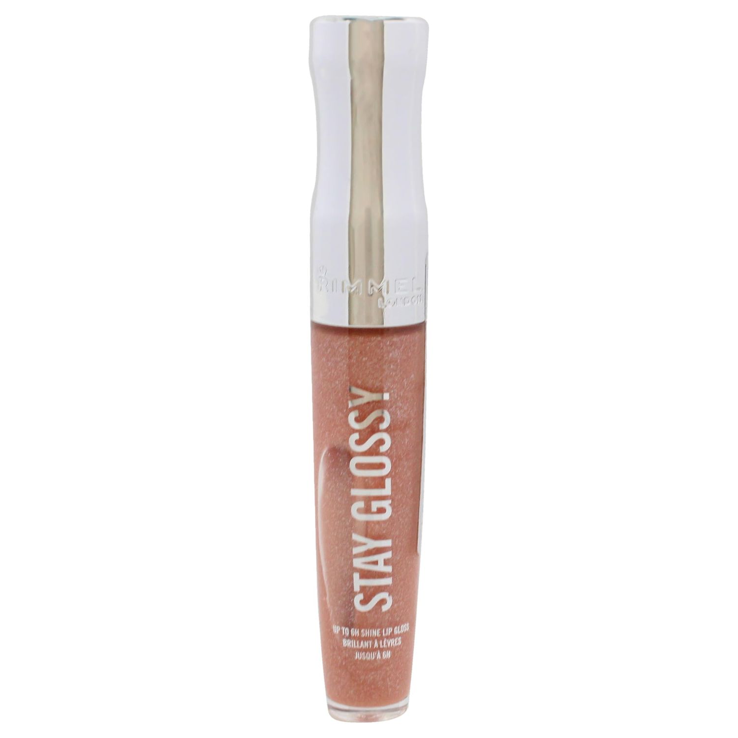 Rimmel Stay Glossy Lip Gloss - Non-Sticky and Lightweight Formula for Lip Color and Shine - 710 Honey, Honey, .18oz