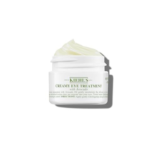 Kiehl&#39;s Avocado Eye Treatment, Nourishing and Hydrating Eye Cream, Avocado Oil and Caffeine to Energize and Invigorate Dry, Tired Eyes, 99% Naturally Derived Formula - 0.95 fl oz