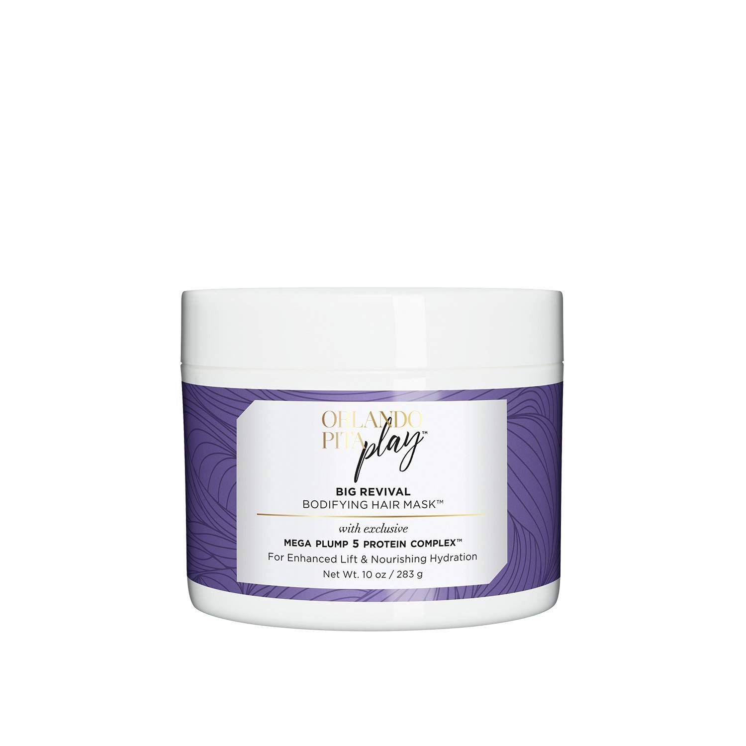 Orlando Pita Play Big Revival Bodyfying Hair Mask, Restore Shine &amp; Silkiness, No Parabens, No SLS/SLES, 10 Oz