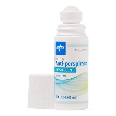 Medline MedSpa Roll-On Antiperspirant Deodorant, 1.5 oz, Long-Lasting Freshness, 1 Count