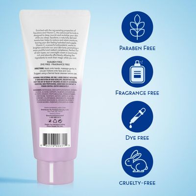 Dermasil Night Cream 3-Pack - Anti-Aging Face Moisturizer with Squalane, Hyaluronic Acid, Vitamin C, and Vitamin E, 2 Oz Ea