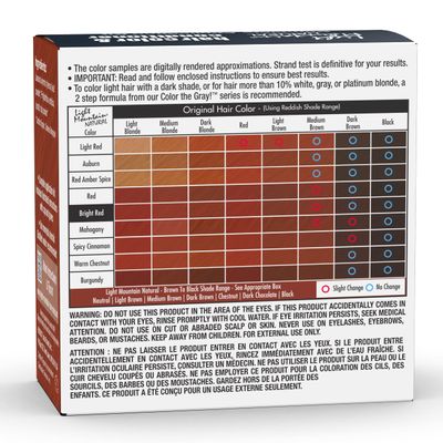 Light Mountain Henna Hair Color &amp; Conditioner - Bright Red Hair Dye for Men/Women, Organic Henna Leaf Powder and Botanicals, Chemical-Free, Semi-Permanent Hair Color, 4 Oz (Pack of 3)