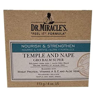 Dr. Miracle&#39;s Strengthen Temple &amp; Nape Gro Balm Super Strength, 4 oz