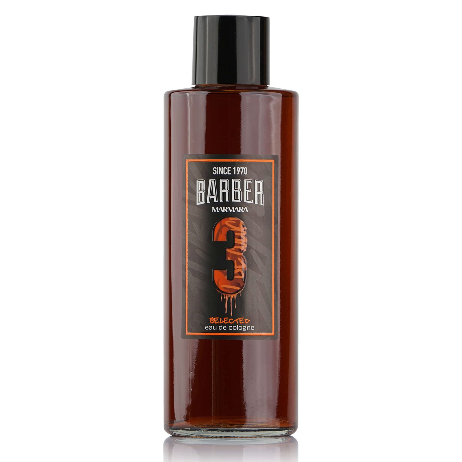 Marmara Barber Cologne - Best Choice of Modern Barbers and Traditional Shaving Fans Glass Bottle (500 ml, No3)