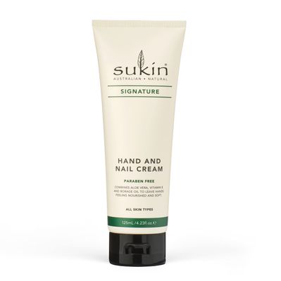 Sukin - Hand &amp; Nail Cream, Signature Collection for Dry Hands, 4.23 fl oz 125 mL