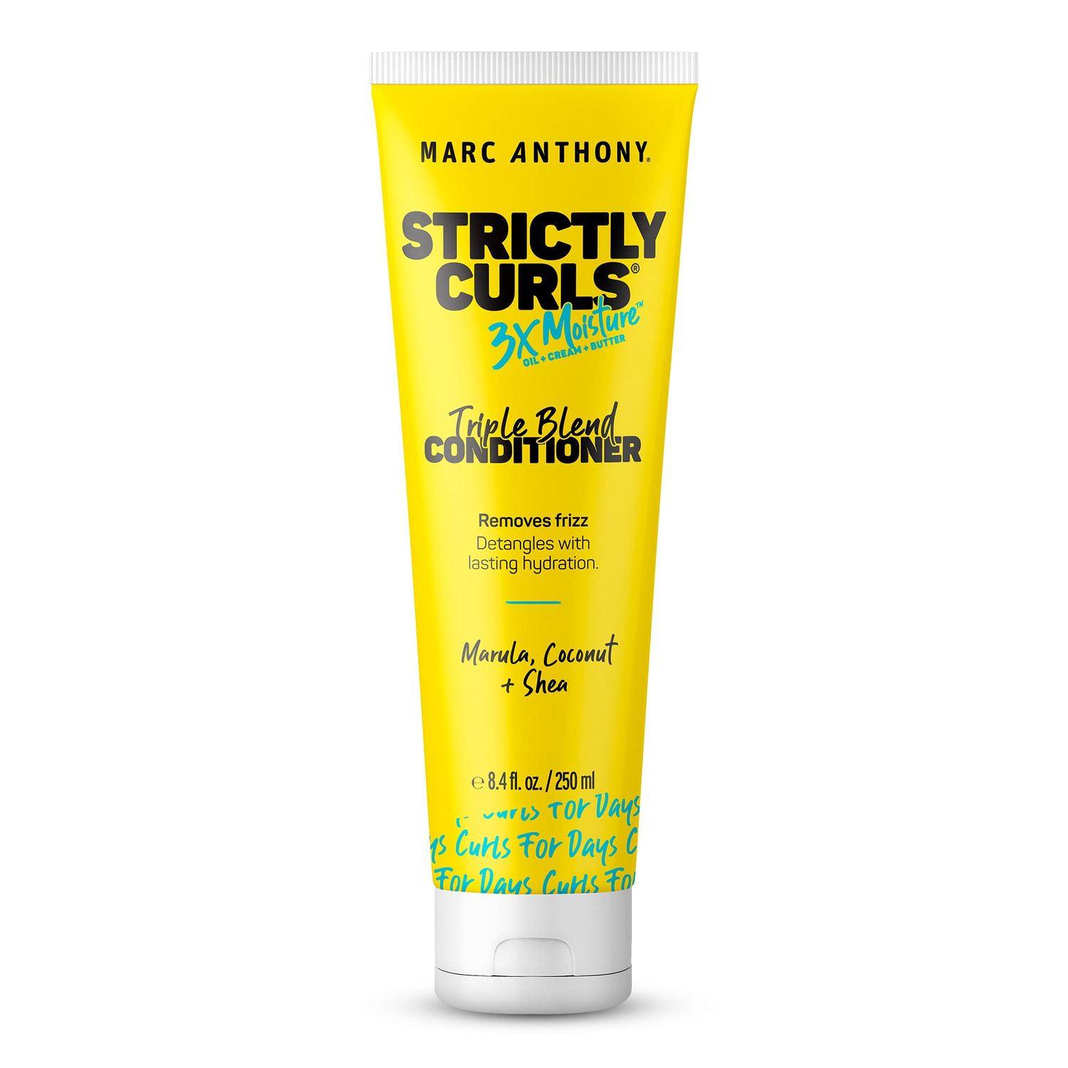 Marc Anthony Curly Hair Conditioner, Strictly Curls - 3x Moisture For Curl Defining &amp; Enhancing - Shea Butter, Marula Oil, Aloe Vera &amp; Coconut Cream - Sulfate Free &amp; Color Safe For Dry Damaged Hair