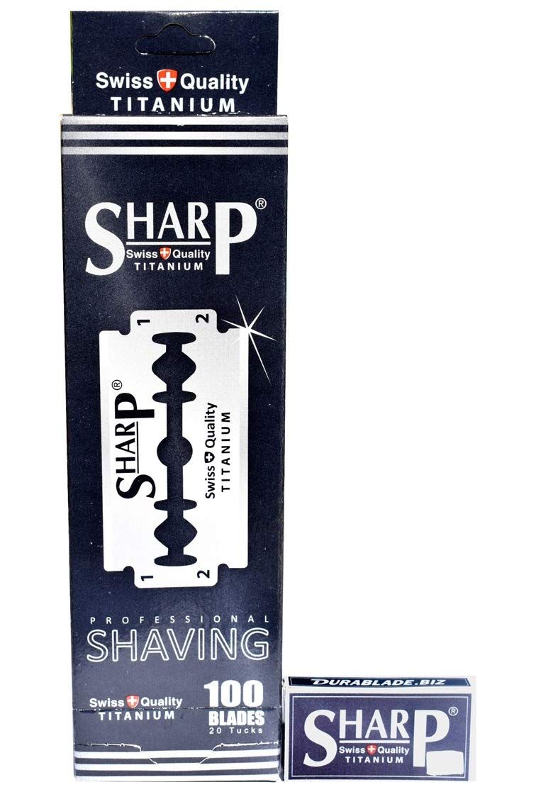 Durablade 100 Sharp Titanium Double Edge Razor Blades For Safety Razor - Men&#39;s Safety Razor Blades For Shaving For Men For A Smooth And Clean Shave (1 Year Supply)