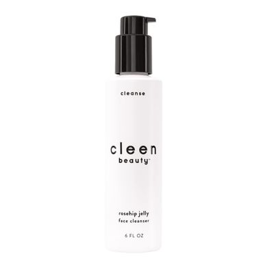 Cleen Beauty Rosehip Jelly Face Cleanser | Jelly Facial Cleanser with Rosehip Oil &amp; Rose Water | Face Wash for Women | Gentle Face Cleanser for Women - Paraben Free | Rosehip Facial Wash (6 fl. oz)