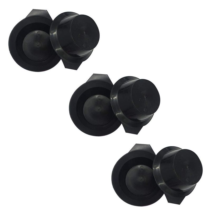 6 Pieces Hair Color Bowl Hair Dye Bowl Hair Color Mixing Bowls Plastic Color Mixing Tint Bowls Hair Dyeing Coloring DIY Oil Treatments Tools for Salon Hairdressing, Black