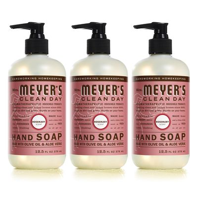 Mrs. Meyer&#39;s Clean Day Liquid Hand Soap, Rosemary Scent, 12.5 OZ (Pack of 3)