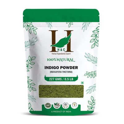 100% Natural Indigo Powder for Hair (227g / (1/2 lb) / 8 ounces) Indigofera tinctoria to color your hair brown to black