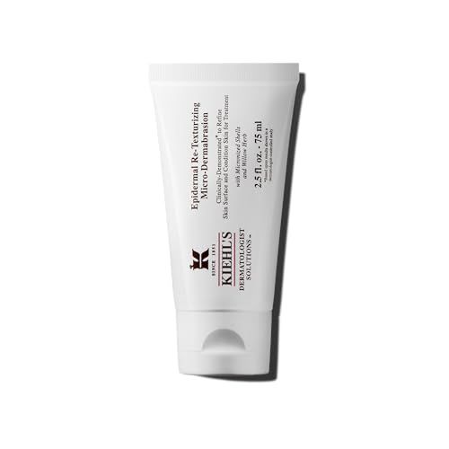 Kiehl&#39;s Epidermal Re-Texturizing Micro-Dermabrasion Facial Scrub, Exfoliating Treatment to Maximize Skincare Absorption, Refines &amp; Conditions Skin, Paraben-free, Fragrance-free - 2.5 fl oz