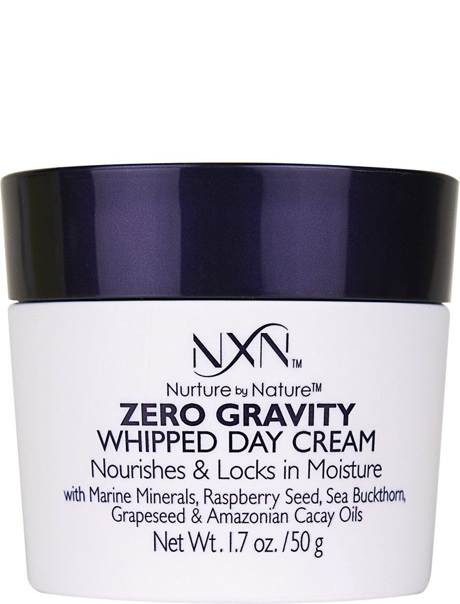 NXN Zero Gravity Whipped Day Cream Face Moisturizer, Natural and Organic Anti Aging Formula for Dry or Sensitive Skin, Men and Women, 2FL Oz
