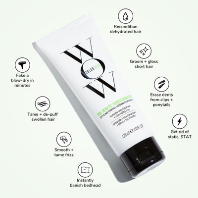 COLOR WOW One Minute Transformation - Instant frizz fix| Nourishing styling cream smooths, tames + defrizzes on the spot, Avocado oil + Omega 3s hydrate, repair for silkier, smoother texture