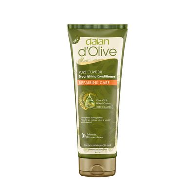 Dalan 100% Pure Olive Oil Hair Conditioner Repair Care for Dry and Damaged Hair Preventing it from Forming Split Ends Paraben-Silicon-PEG Free 6.8 fl.oz.