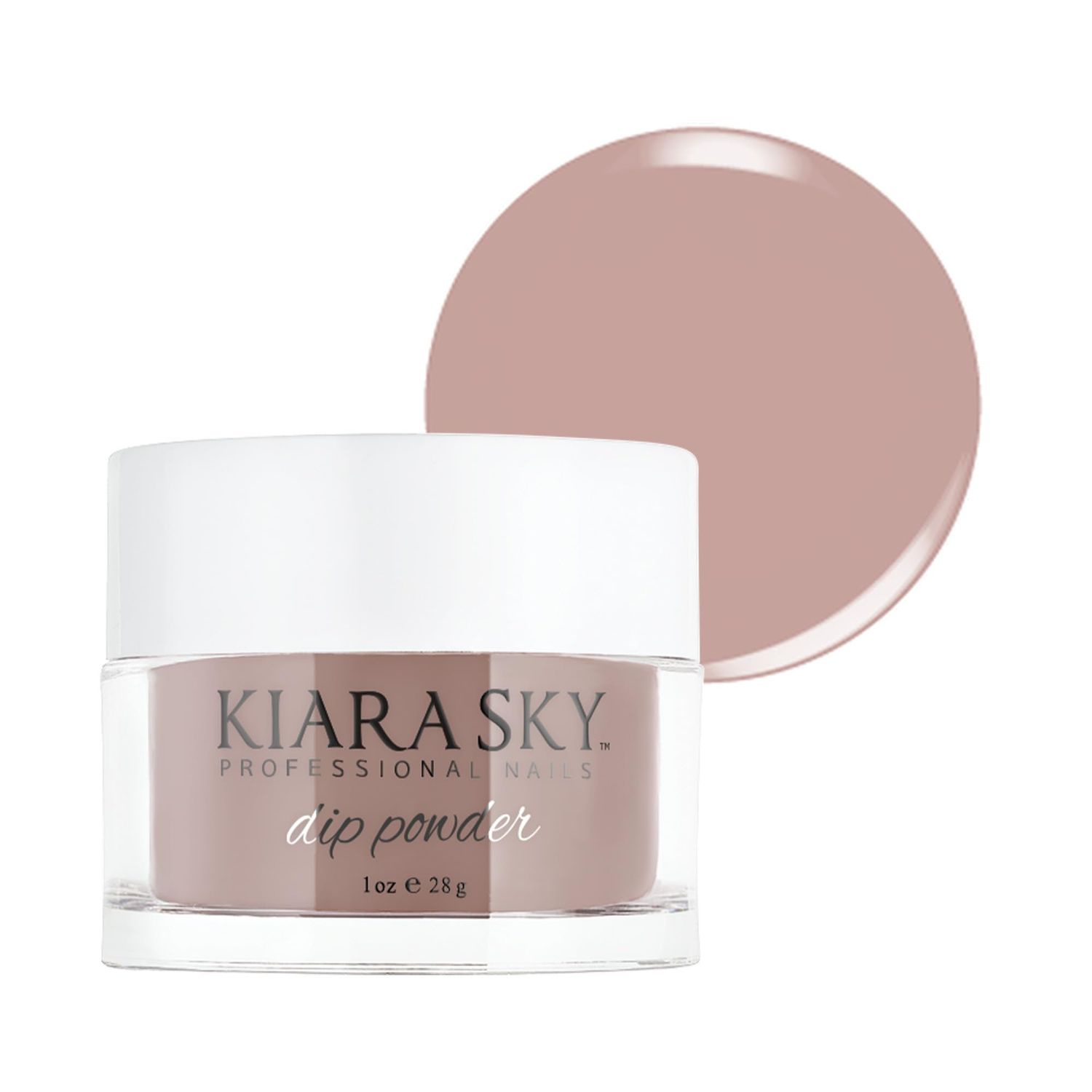 Kiara Sky Long Lasting Nail Dip Powder Nude Tones 1 oz, Rose Bonbon