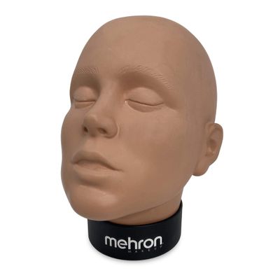 Mehron Makeup Practice Head |Makeup Practice Face| Mannequin Head for Makeup Practice, Special FX, &amp; Face Painting for Students