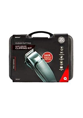 Vivitar Hair and Beard Clipping Kit, Clippers for Hair Cutting with 11 Attachment Guards for Moustache Head Beard, Mens Grooming Set for Haircutting Trimming Detailing