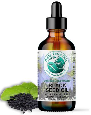 Bella Terra Oils - Black Seed Oil 4 oz - Harness The Power of Nigella Sativa, Abundant in Thymoquinone &amp; Essential Fatty Acids, A Luxurious Addition to Your Beauty Routine