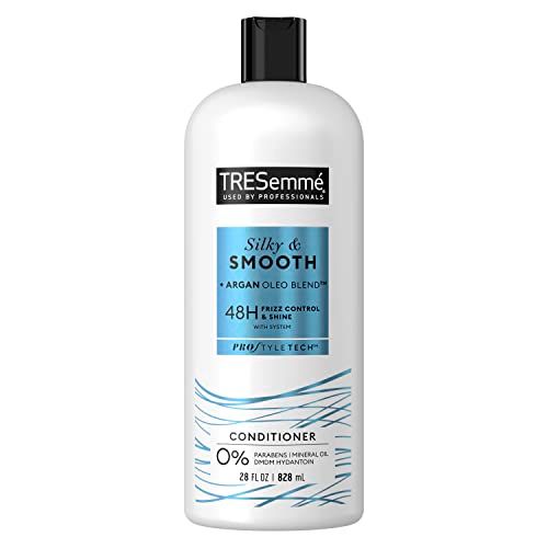 TRESemm Silky &amp; Smooth Anti-Frizz Conditioner for Frizzy Hair Formulated With Pro Style Technology 28 Fl oz