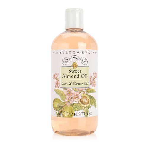 Crabtree &amp; Evelyn Bath and Shower Gel, Sweet Almond Oil, 16.9 Fl Oz