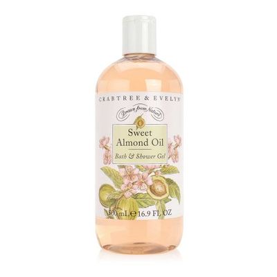 Crabtree &amp; Evelyn Bath and Shower Gel, Sweet Almond Oil, 16.9 Fl Oz