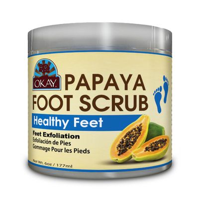 OKAY Papaya Foot Scrub 6oz / 177ml
