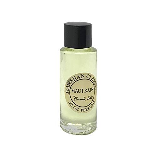Hawaiian Maui Rain Perfume in Clear Glass Bottle 1/4 oz (0.25 oz) by Edward Bell