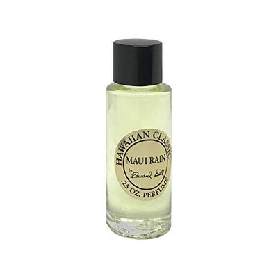 Hawaiian Maui Rain Perfume in Clear Glass Bottle 1/4 oz (0.25 oz) by Edward Bell