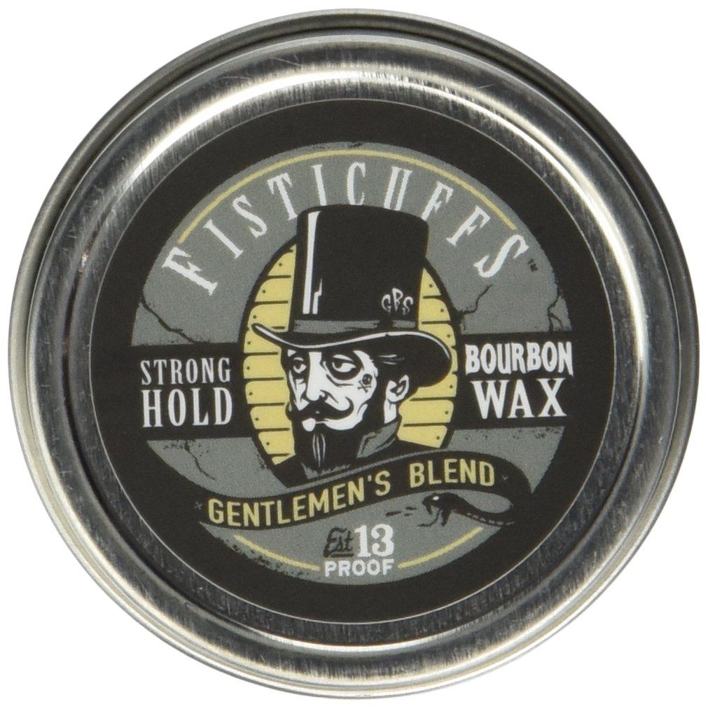 Grave Before Shave Fisticuffs Strong Hold Mustache Wax Gentlemen&#39;s Blend 1 OZ. Tin