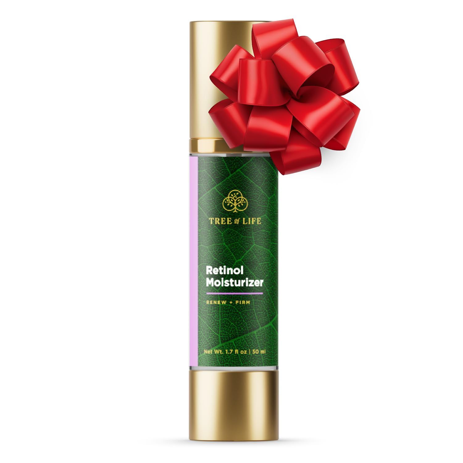 Tree of Life Beauty Moisturizer, Retinol Face Cream - Anti-Aging &amp; Brightens Skin, Reduces Fine Lines &amp; Wrinkles- Dermatologist-Tested to Sensitive Skin - Non-Greasy Facial Skin Care - 1.7 FlOz