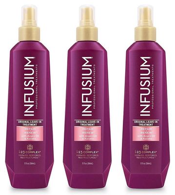 Infusium Professional Treatments - Original Leave-In Treatment - 13 FL OZ (384 mL) Per Bottle - Pack of 3 Bottles