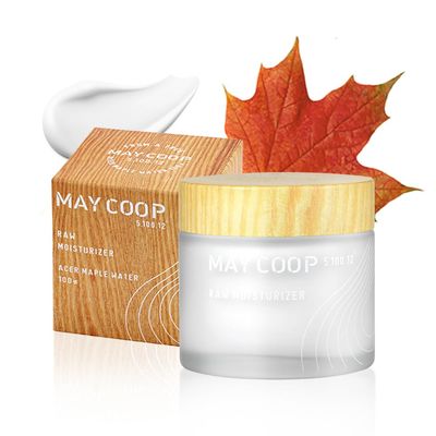 MAY COOP Raw Moisturizer Face Cream With Maple Tree Water-daily Hydrating Facial Moisturizer Cream- Anti Aging- For All Skin Types- Helps Prevent Wrinkles- Vegan And Alcohol-Free -80ml