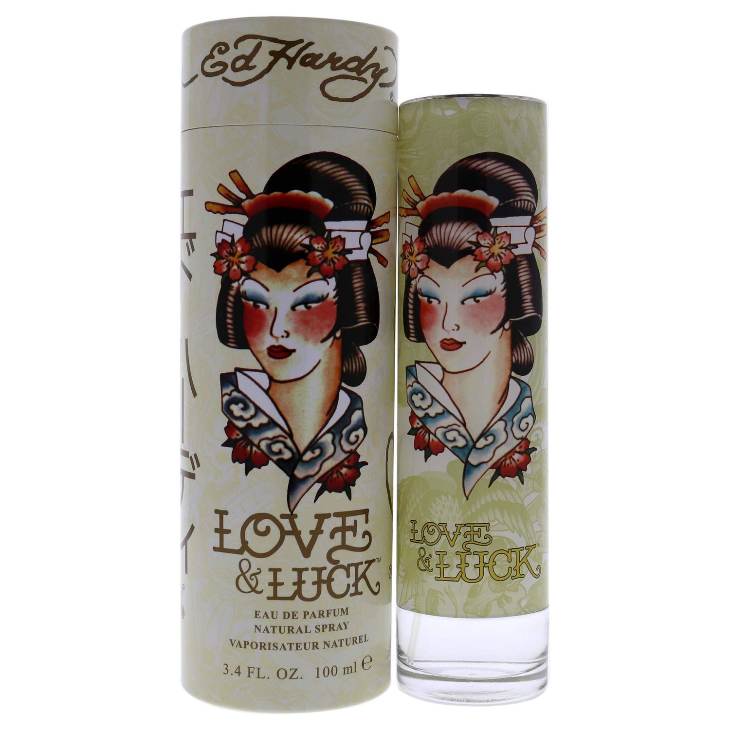 Ed Hardy Love &amp; Luck for Women 3.4 oz 100 ml EDP Spray (Pack of 1)